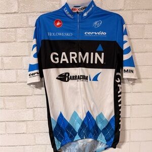 Garmin Black and Blue Cycling Jersey
